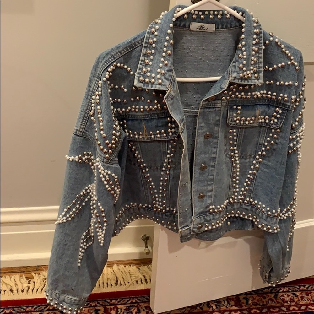 Pearl and Stud jean jacket bought in Florence